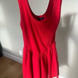 GAP Red tank mini dress M